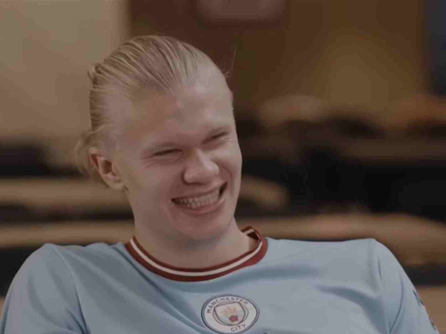 Look: Erling Haaland nails Leeds accent in new Man City clip