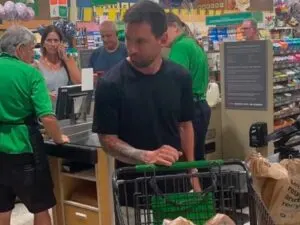 Fans Spot Lionel Messi Casually Doing His Grocery Shopping at a Publix Supermarket in Miami
