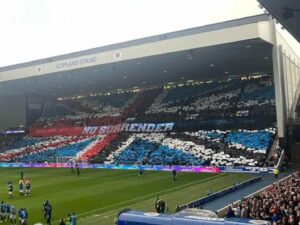 Look Rangers Fans Pay Tifo Tribute to Famous Hamburg Display Against Celtic
