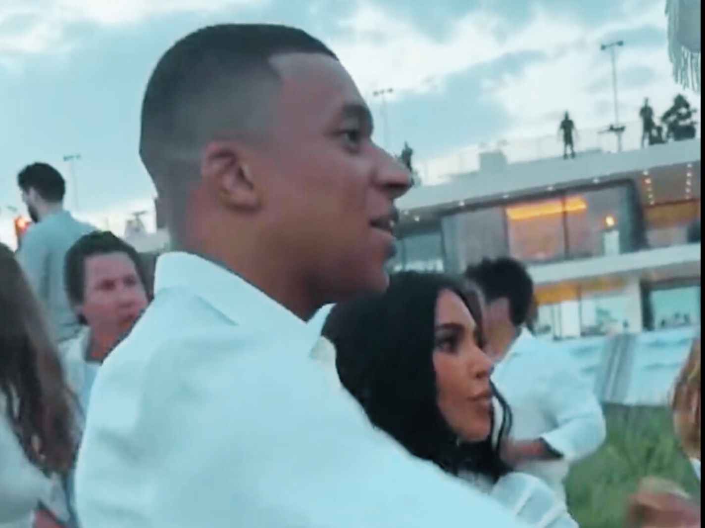 Twitter Reacts to Kylian Mbappe Crossing Paths with Kim Kardashian at The White Party