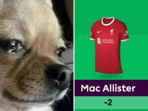 Alexis Mac Allister His Red Card is Gone, But Can FPL Owners Expect their -2 points Back