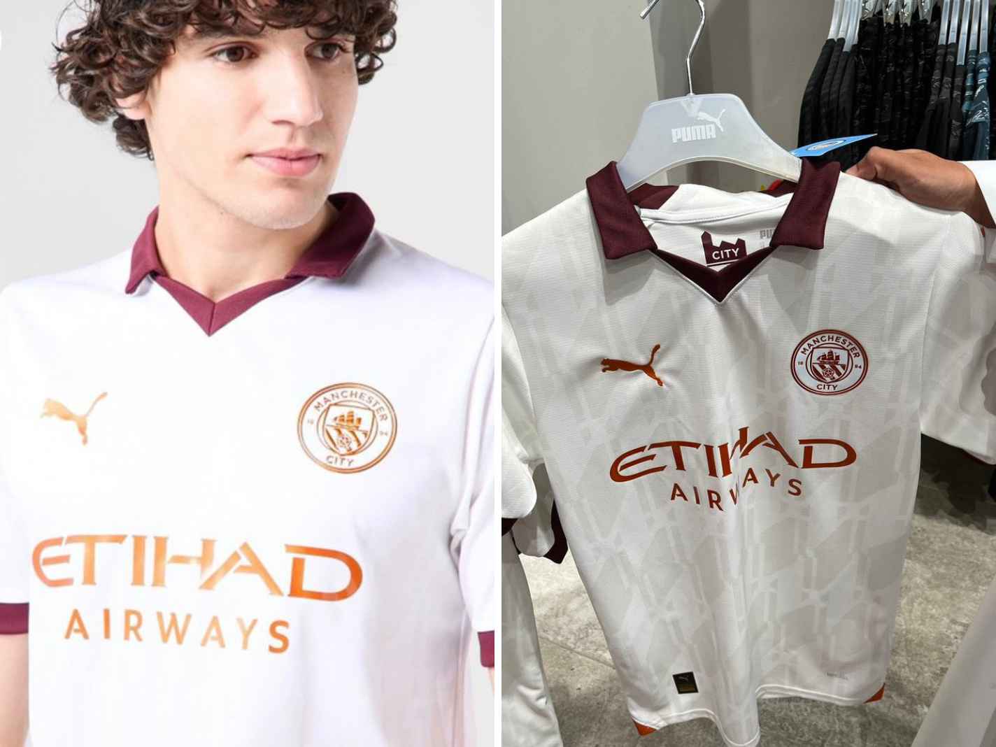Does the 23/24 Manchester City Away Kit Feature a Beige Pattern or Not?