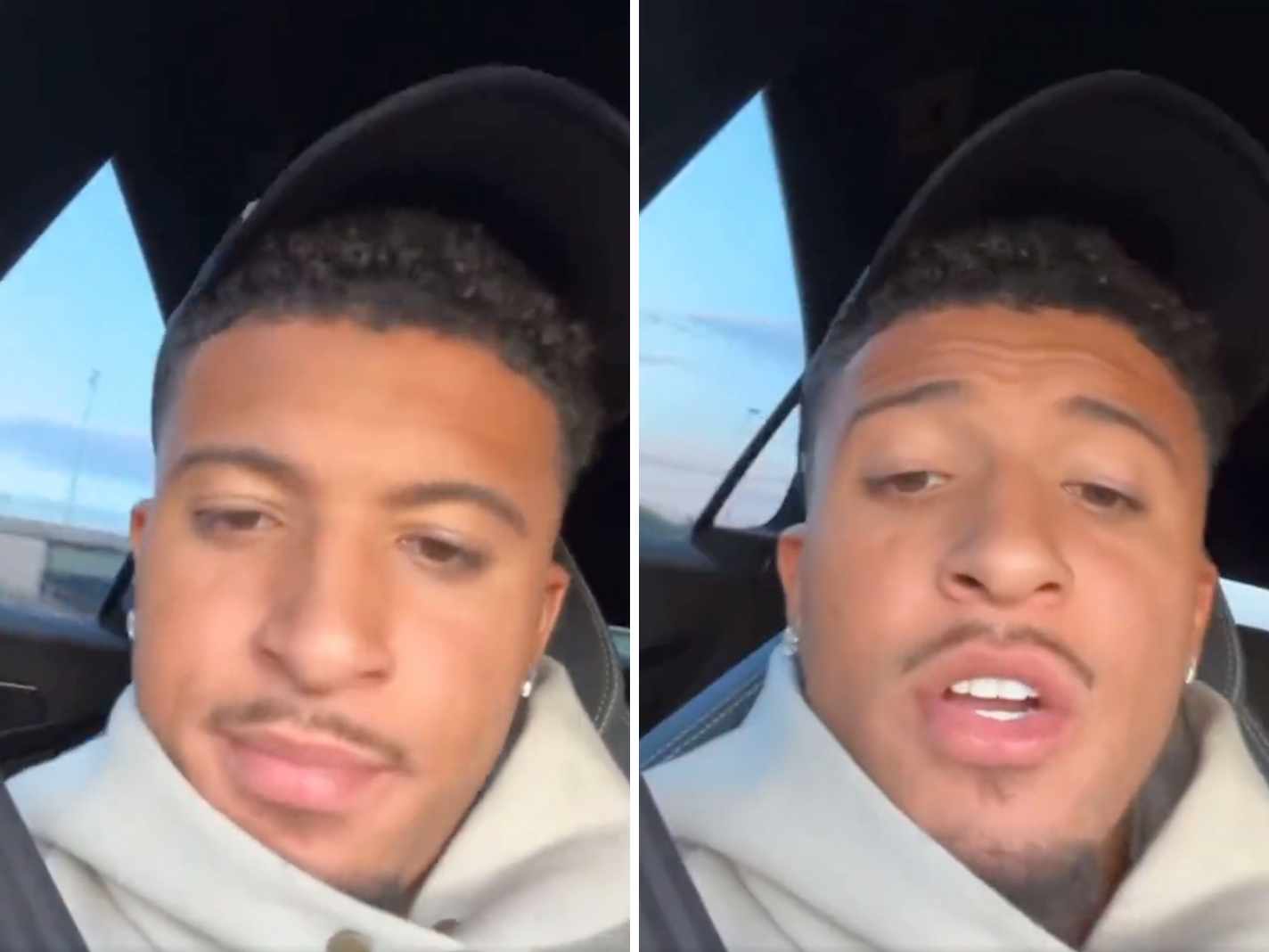 Jadon Sancho’s First Insta Car Video in Ages is Giving Man United Fans Hope