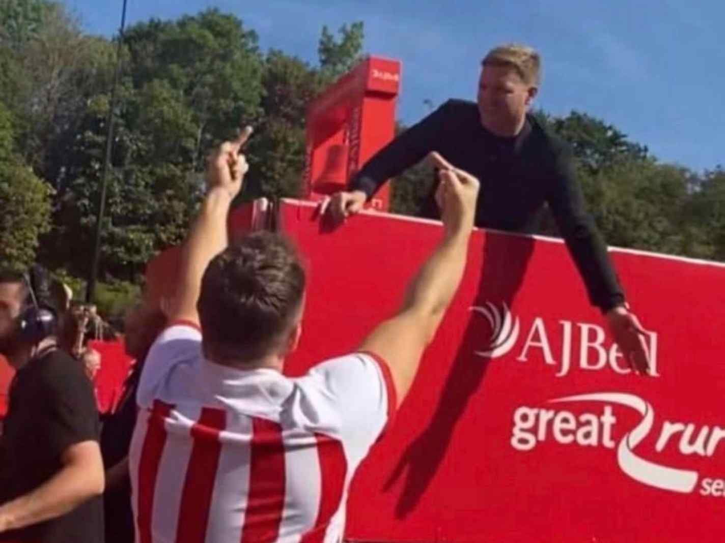 What Happened when Eddie Howe Crossed Paths with Sunderland Fans at the Great North Run