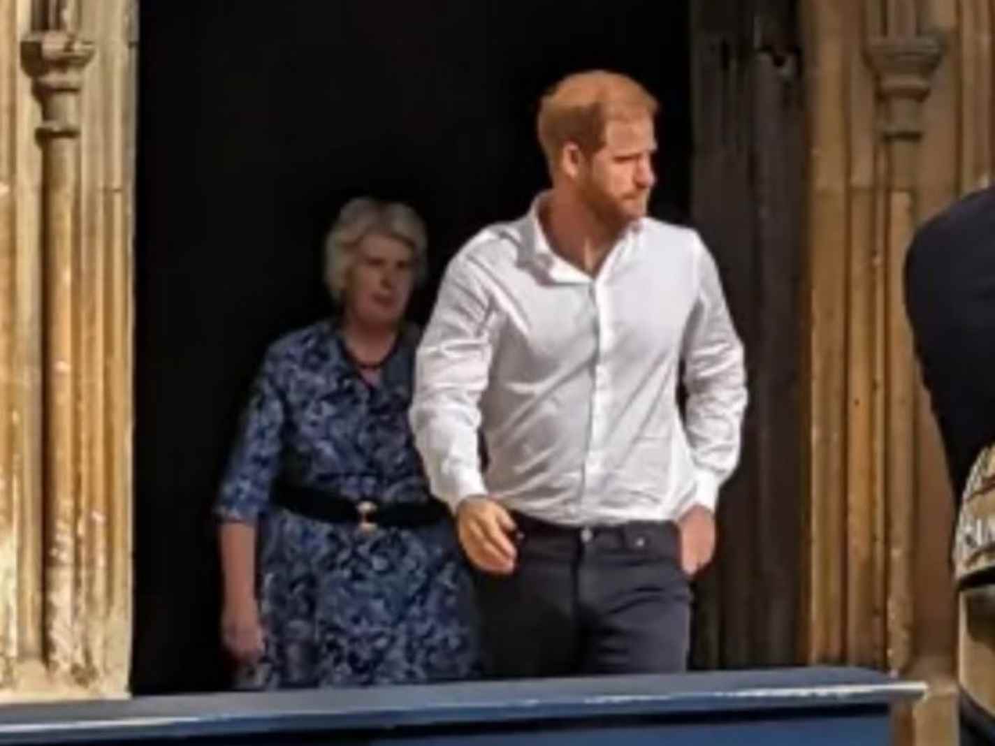 Prince Harry’s No Suit, No Tie Look at the Queen’s Tribute Raises Eyebrows