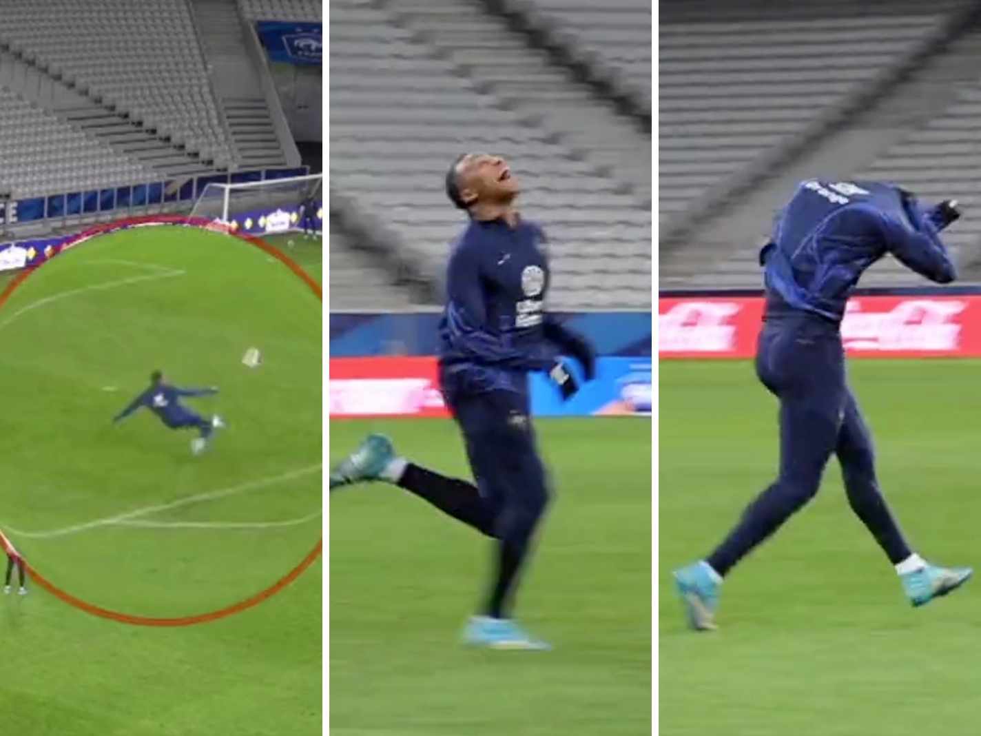 Kylian Mbappe’s Wild Reaction to Scoring in France Training: ‘Is He on Drugs’