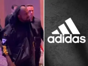 Which Barclays Era Adidas Kit Did Kanye West Wore to Tyson Fury Fight