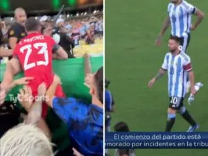 Leo Messi and Emi Martinez Take on Brazil police