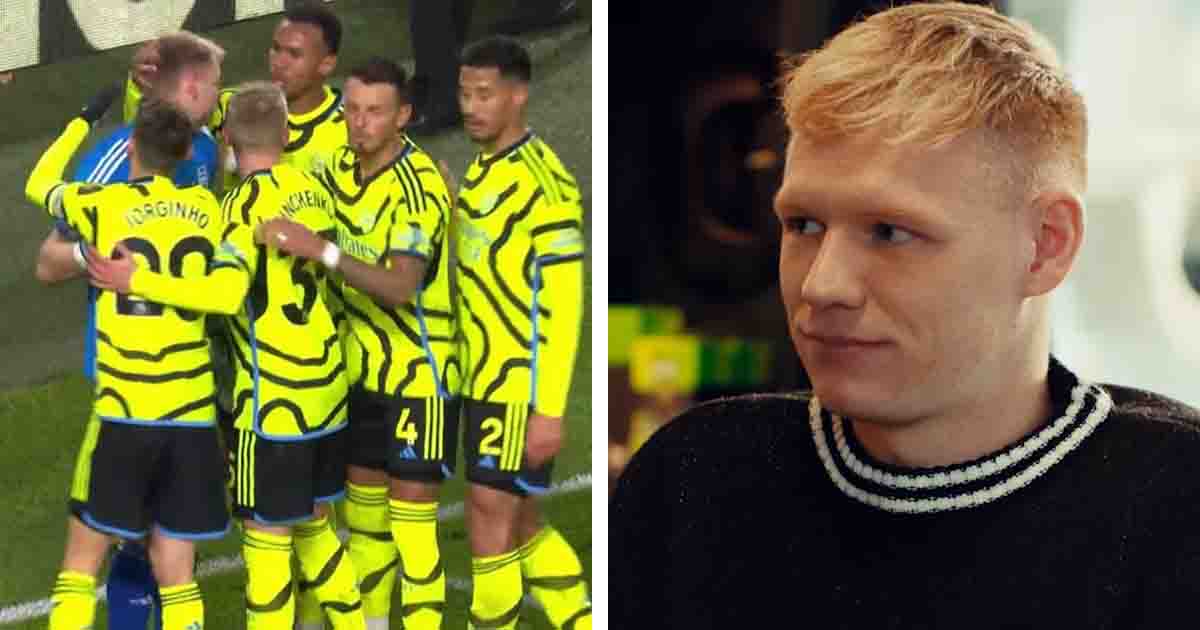 Arsenal players support hugging Aaron Ramsdale goes viral for all wrong reasons