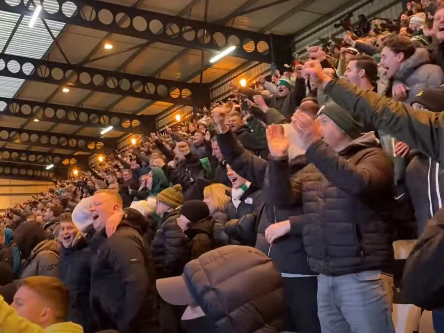 Celtic Fans Lit Up Dens Park With Epic Rendition Of Sam Song