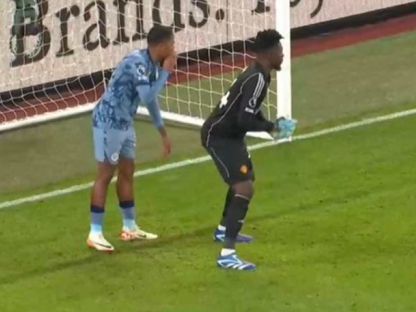 Look How Leon Bailey Standing Behind Andre Onana Got The Internet Talking
