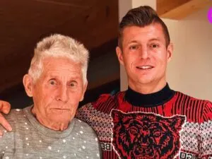 Toni Kroos with his Grandfather (left)