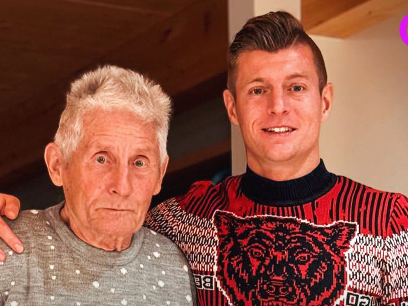 Look: Grandfather Of Toni Kroos Flaunts Unique Real Madrid Jumper At Family Christmas Dinner