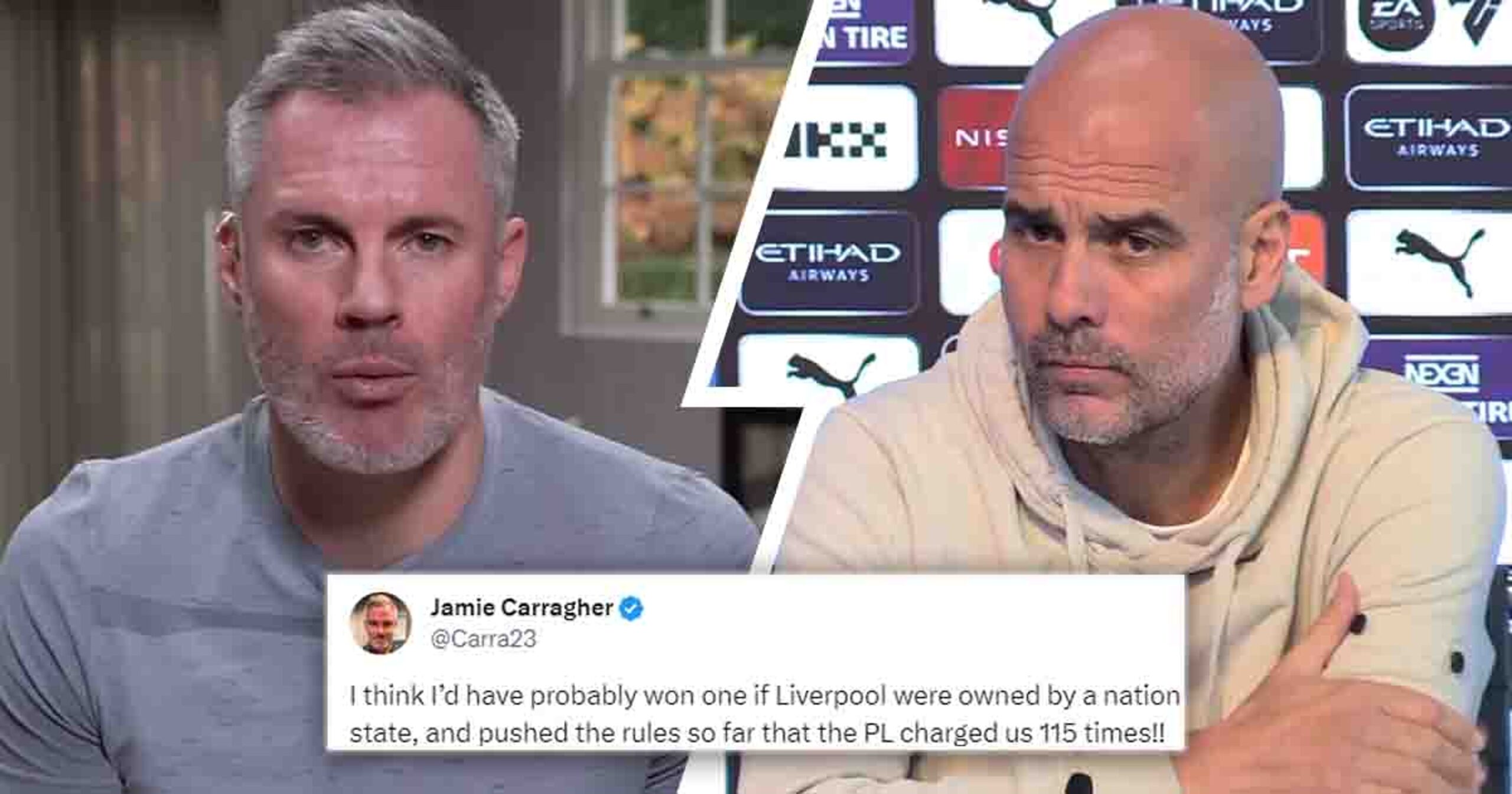 Fireworks Erupt As Carragher And Guardiola Lock Horns While Neville And Richards Catch Strays