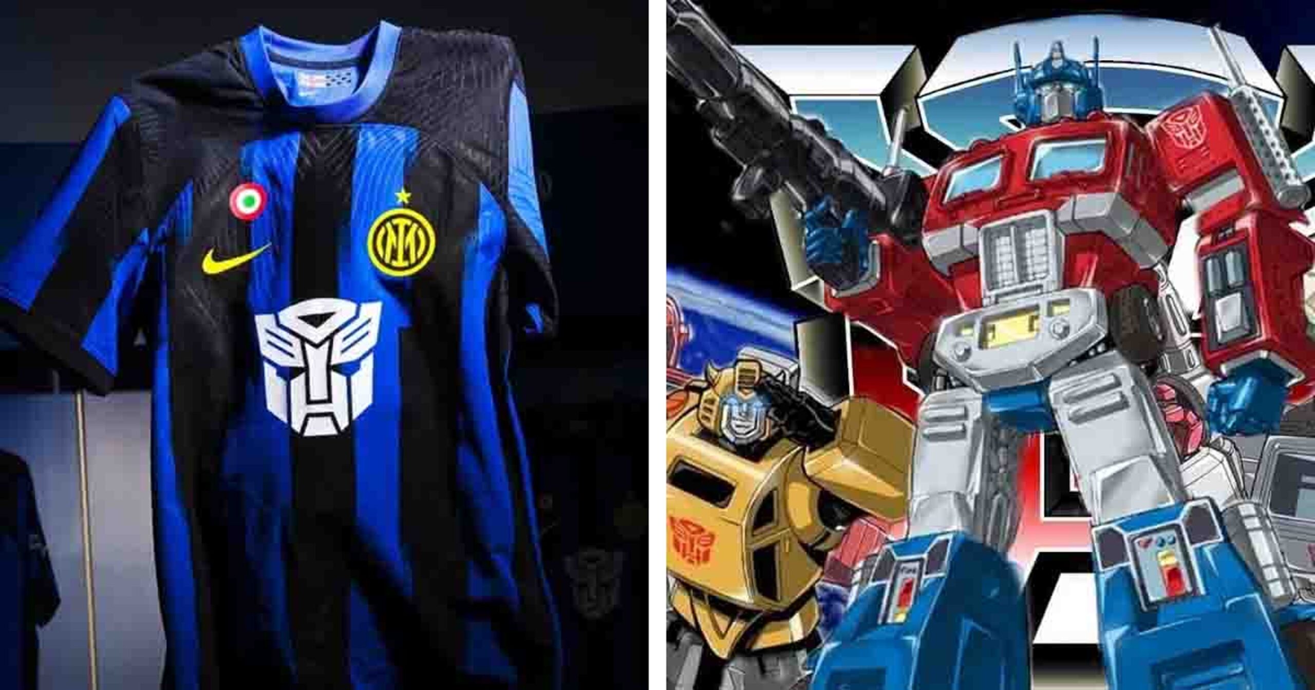 Inter Milan Embrace Iconic Transformers Logo On Their Kits