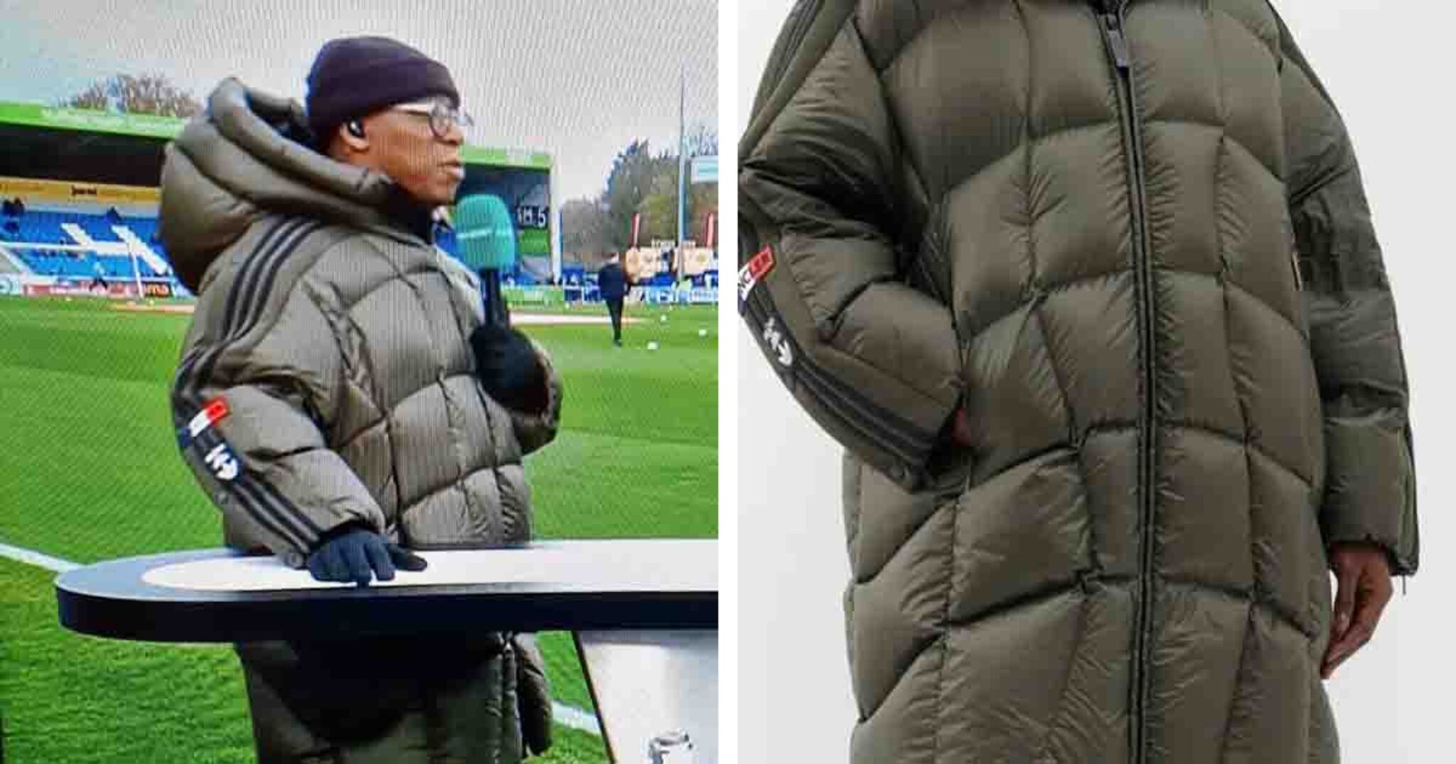 Ian Wright Wears Ginormous Adidas Coat For FA Cup Fixture – Here’s What ...
