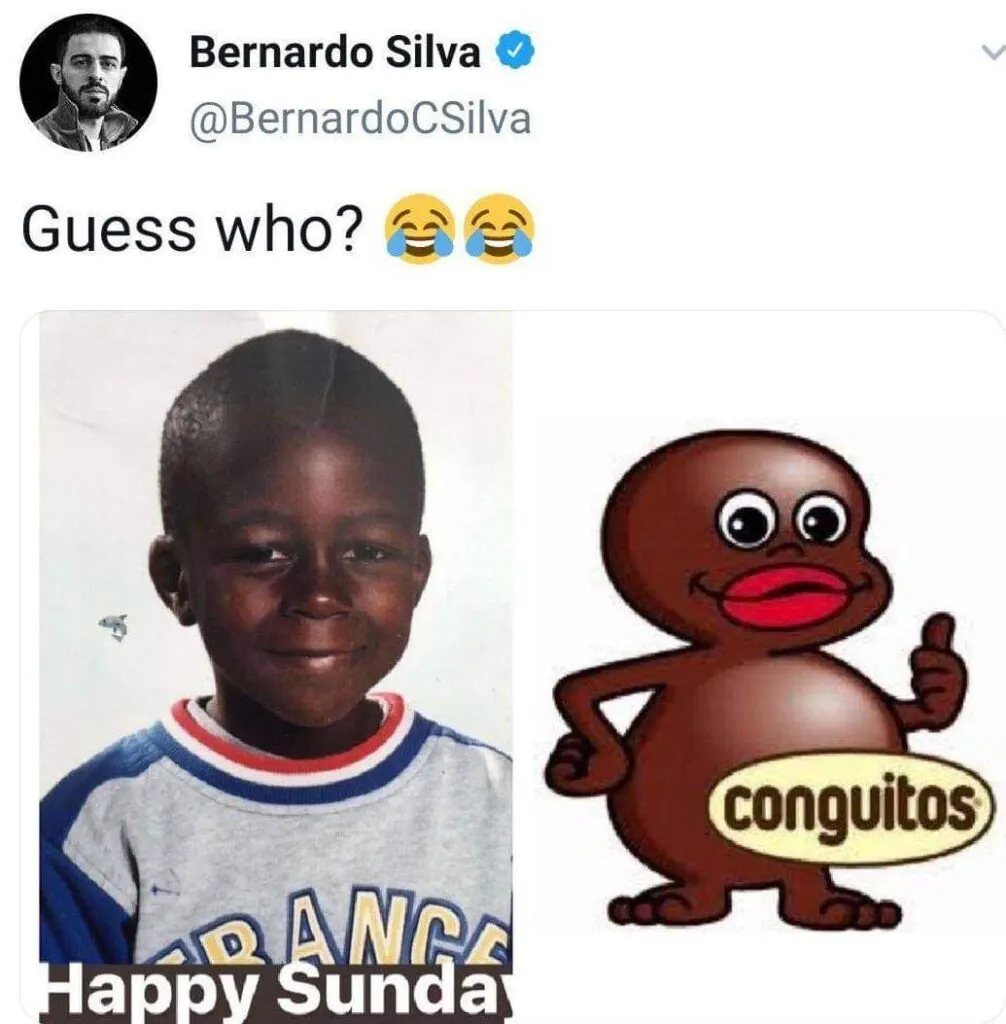 In 2019. Bernardo Silva gets one-match ban and £50,000 fine for racially-offensive social media post relating to team-mate Benjamin Mendy. 