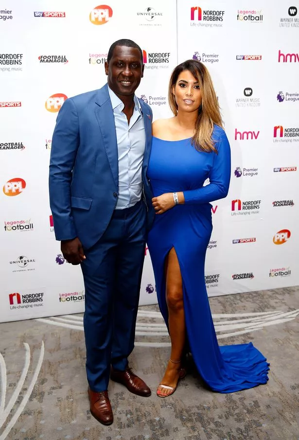 Emile Heskey with wife Chantelle