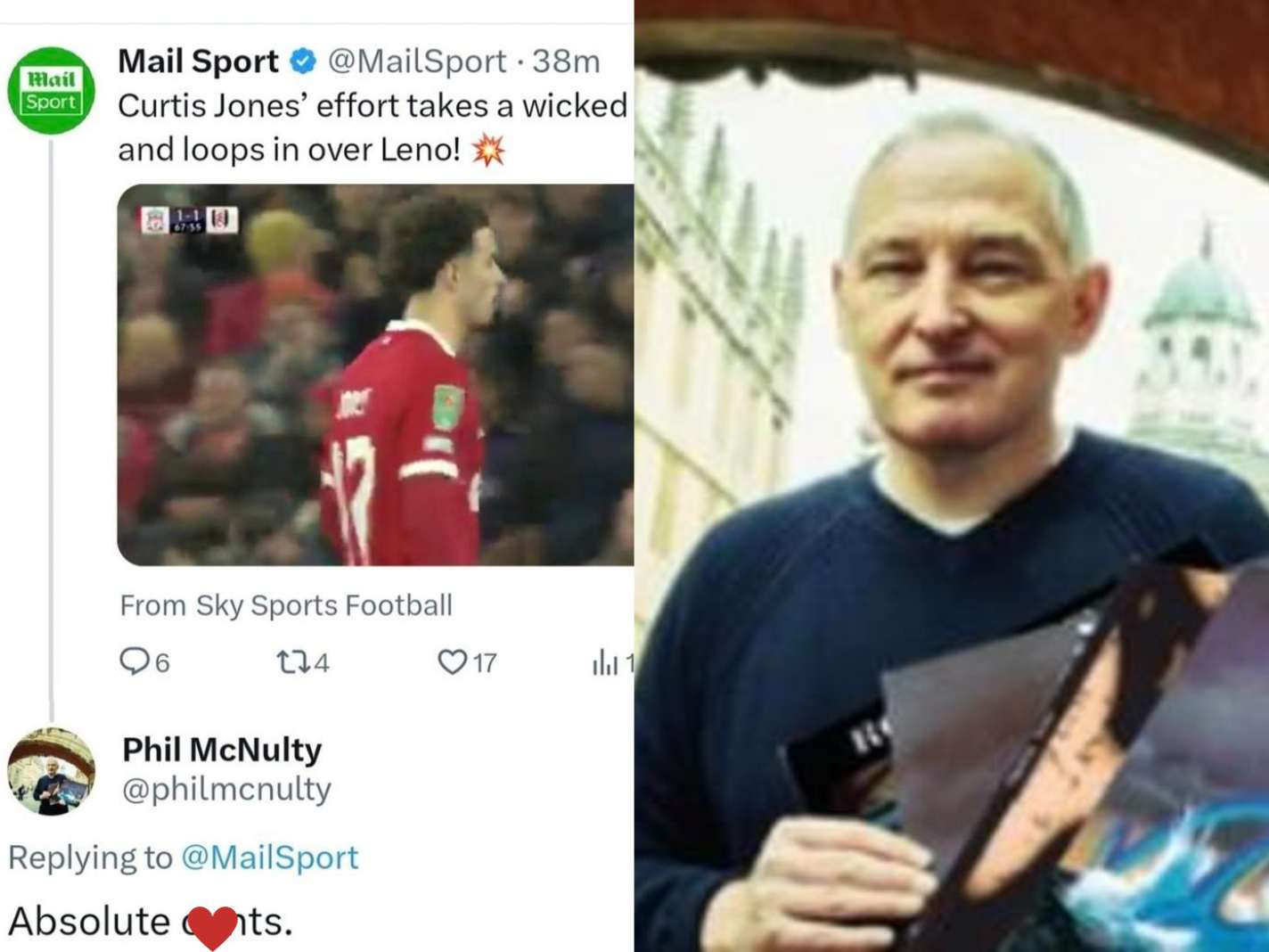 Twitter Reacts to Phil McNulty’s Accidental Liverpool Tweet