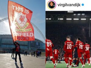 Virgil van Dijk refers to Wembley as Anfield South