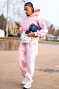 Malo Gusto Rocks Pink Supreme Hoodie and Jogger Look with Ease