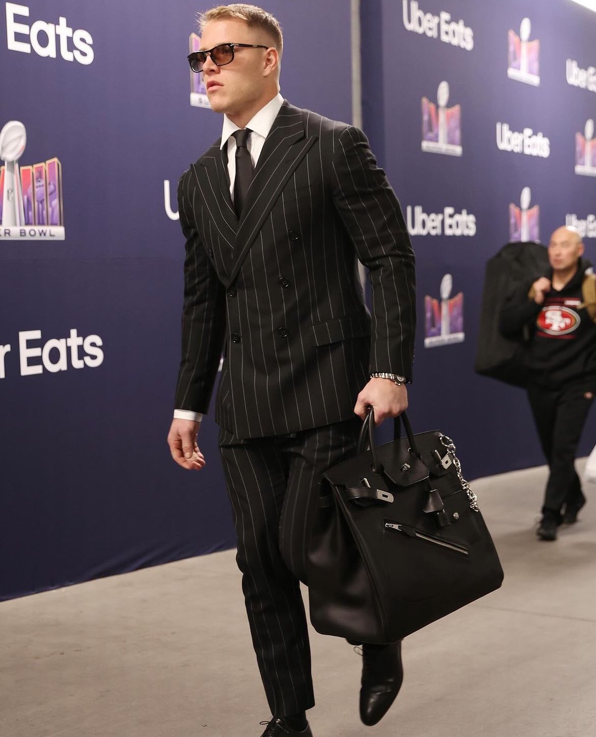 What Bag Did Christian McCaffrey Carry to the Super Bowl?