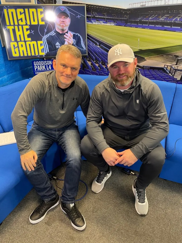 Barry Cass with Wayne Rooney