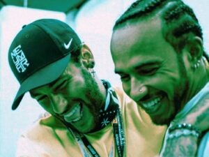Neymar and Lewis Hamilton
