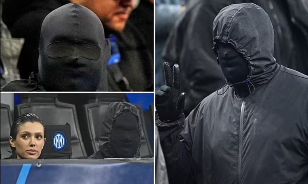 Kanye West at the Inter Milan game