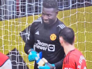 Andre Onana was using vaseline on his gloves