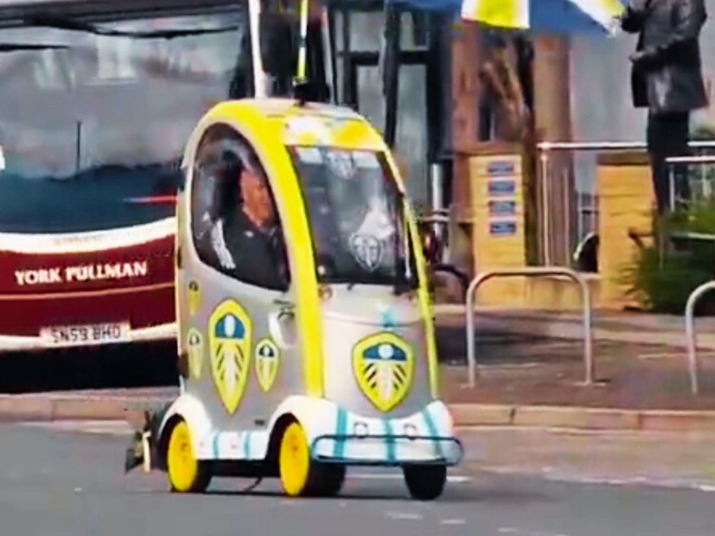 Footage of Leeds Superfan John Brown and His Iconic Scooter Goes Viral