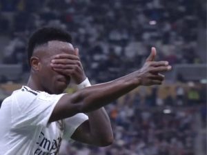 Vinicius Jr Sparks Outrage With Pop Pop Pop Gun Gesture – Thick Accent