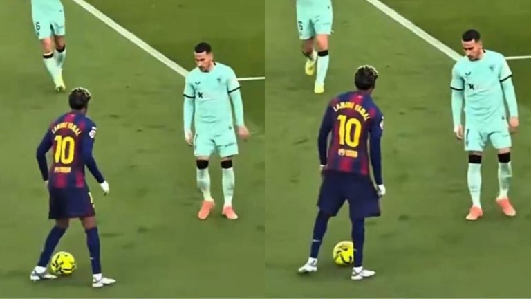 viral-video-shows-lamine-yamal-stopping-mid-dribble-to-adjust-his