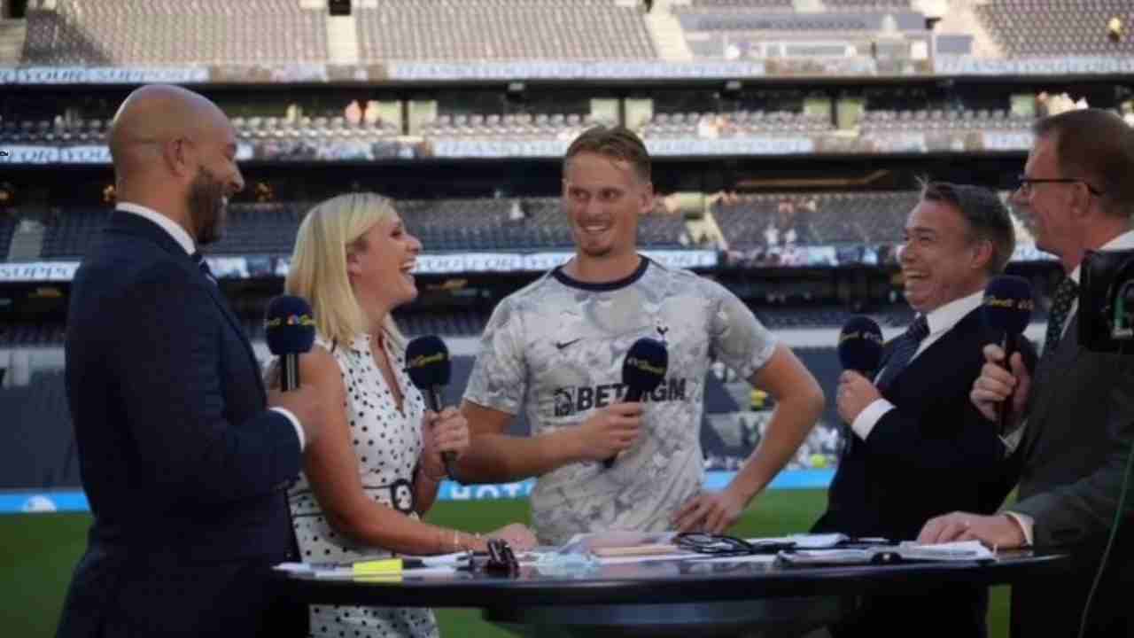 Awkward Moment Peacock Cut Off Tottenham Player Mid-Interview To Show ...