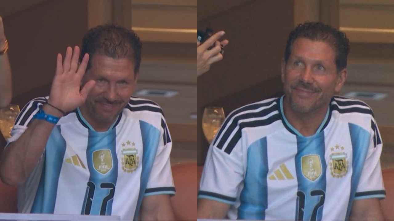 Diego Simeone Swapping Black For Blue & White Of Argentina Threw Fans ...